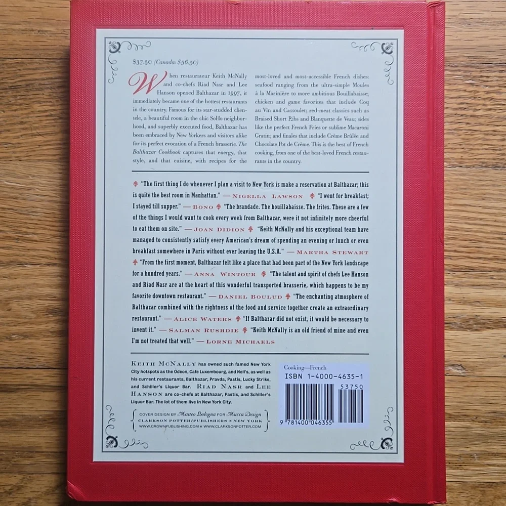 The Balthazar Cookbook from Anthropologie